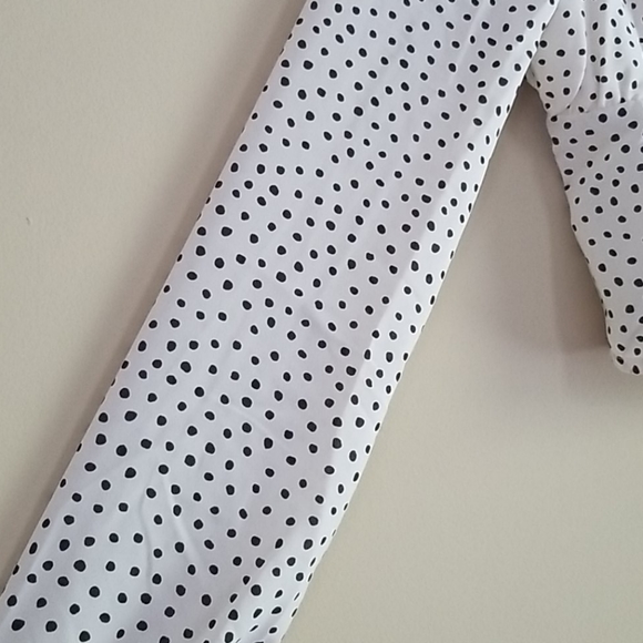 Society & Stitch Sweetheart Cropped Dot Blouse M - Picture 12 of 16